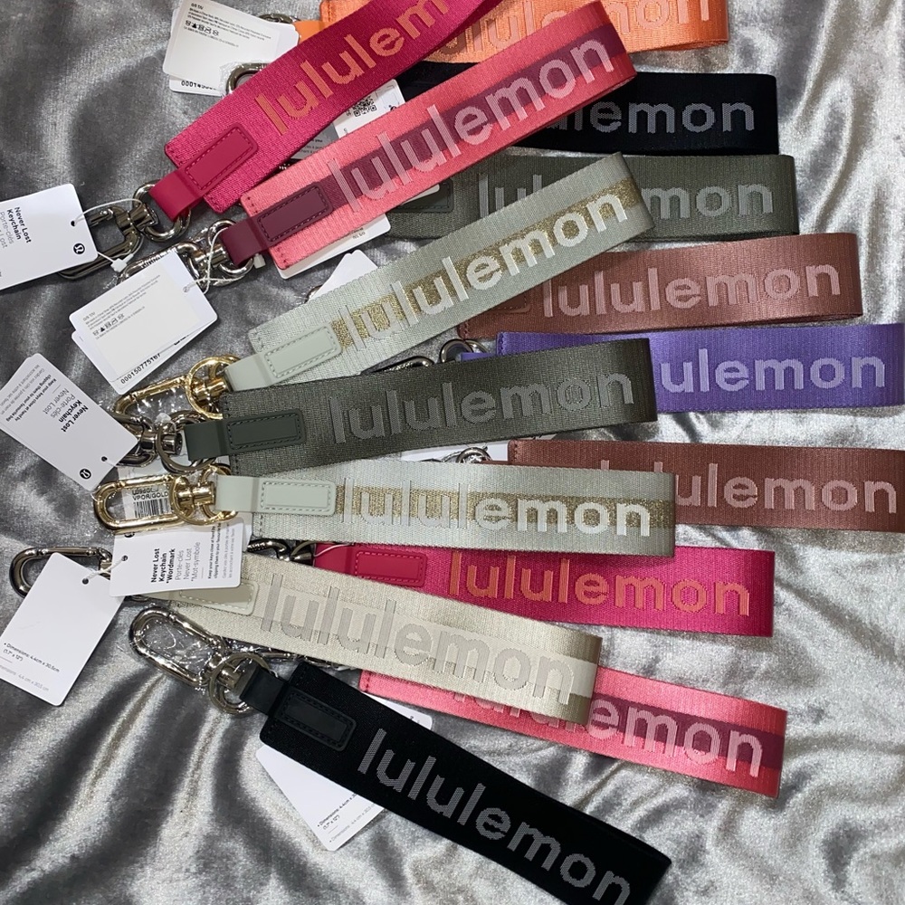 lululemon athletica assorted colorful key & card holders - Picture 13 of 16